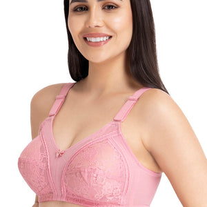 Magic Support Non Padded Non-Wired Full Coverage Bra - Wild Rose