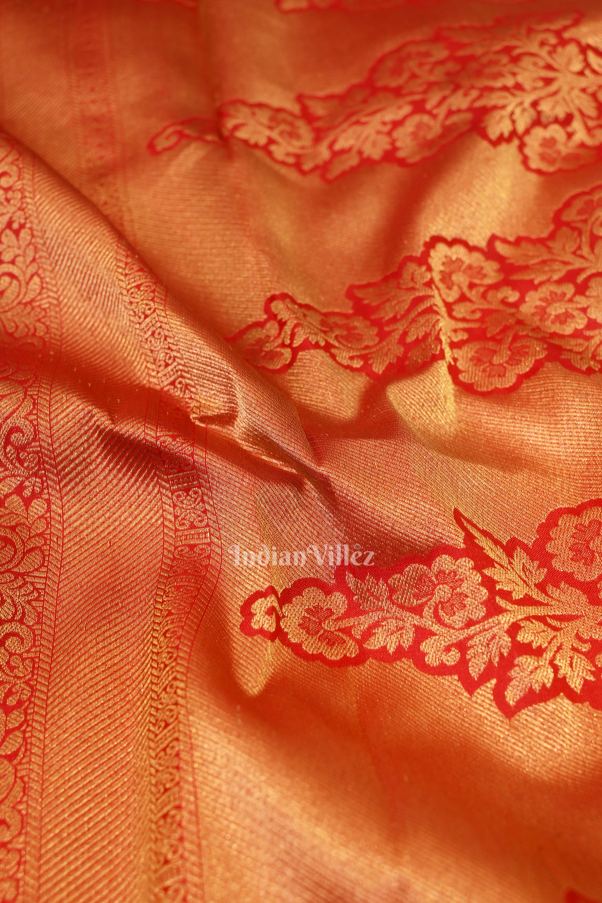 Red Pure Kanjivaram Silk Saree