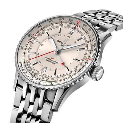 Breitling Navitimer Automatic GMT Cream Dial Men 41mm