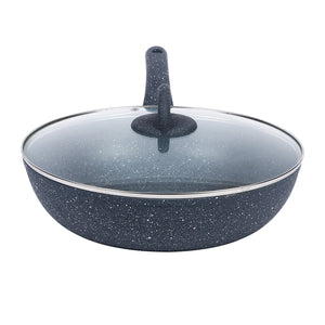 Wonderchef Renewed Granite 26cm Non-Stick Wok (without Lid) |
