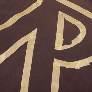 Represent | MASKING TAPE INITIAL ZIP HOODIE { CEDAR