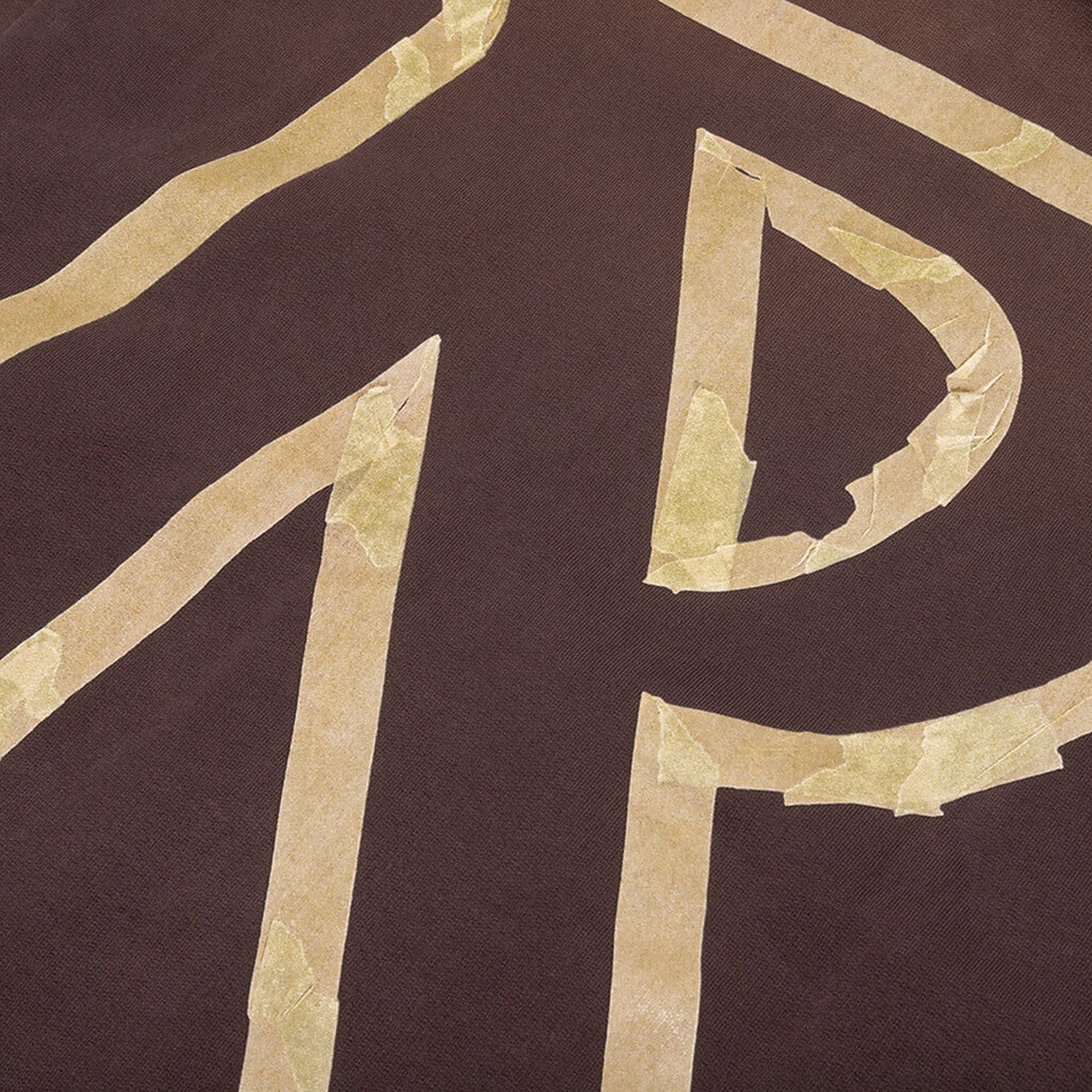Represent | MASKING TAPE INITIAL ZIP HOODIE { CEDAR