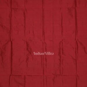 Golden Maroon Elephant Theme Sambalpuri Silk Saree