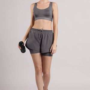 Elements Cotton Lined Low Impact Sports Bra - Volcanic Glass