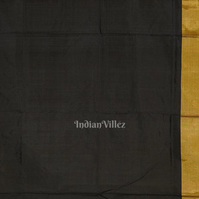 Exclusive Multicolour Elephant Border Pochampally Ikat Handloom Silk Saree