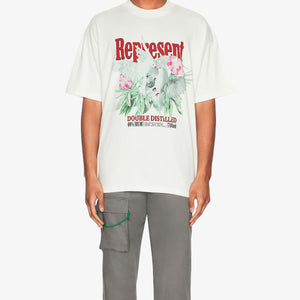 Represent | DOUBLE DISTILLED T-SHIRT  { FLAT WHITE