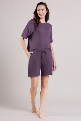 Serene Dream Shorts - Vintage Violet