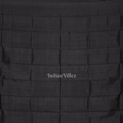 Black Kathiphera Odisha Ikat Khandua Silk Saree