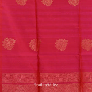 Rani Pink Pure Kanjivaram Soft Silk Saree
