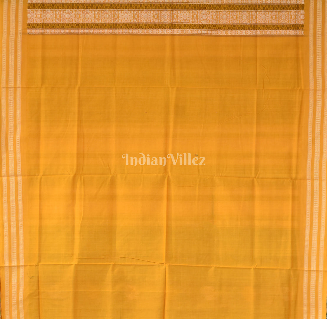 Blue Odisha Ikat Sambalpuri Pure Cotton Saree