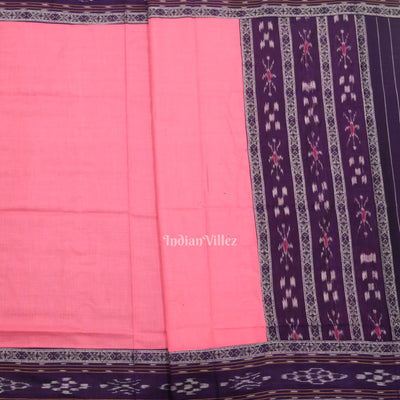 Purple Pink Flower Buti Odisha Ikat  Sambalpuri Dress Set & Dupatta