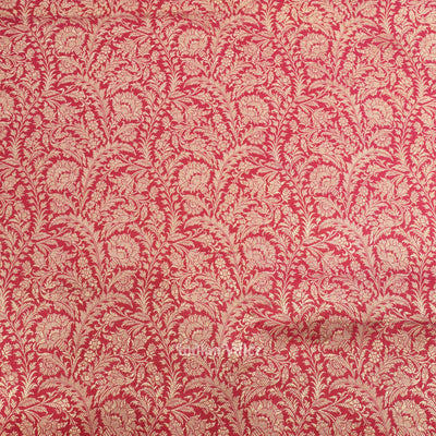 Pink Full body Brocade Banarasi katan Silk Saree