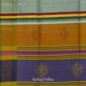 Pink With Sky Dual Tone Pure Bishnupuri Silk Saree