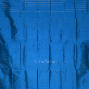 Green Blue Tribal Theme Contemporary Designer Silk Saree