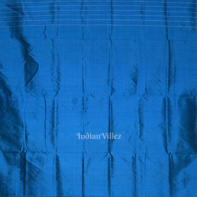 Green Blue Tribal Theme Contemporary Designer Silk Saree