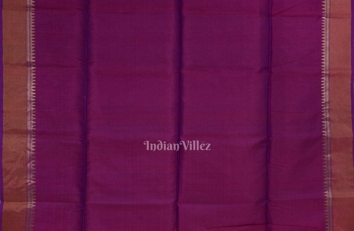 Green With Soft Maroon Pure Bishnupuri  Silk Saree