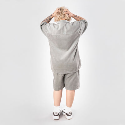 SUPERKICKS | CORDUROY SHORTS { SLATE GREY