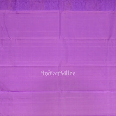 Lavender Pure Kanjivaram Soft Silk Saree
