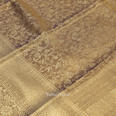 Light Purple Pure Kanjivaram Tissue Silk Saree