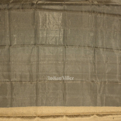 Gold Pearl Brocade Tissue Banarasi Saree