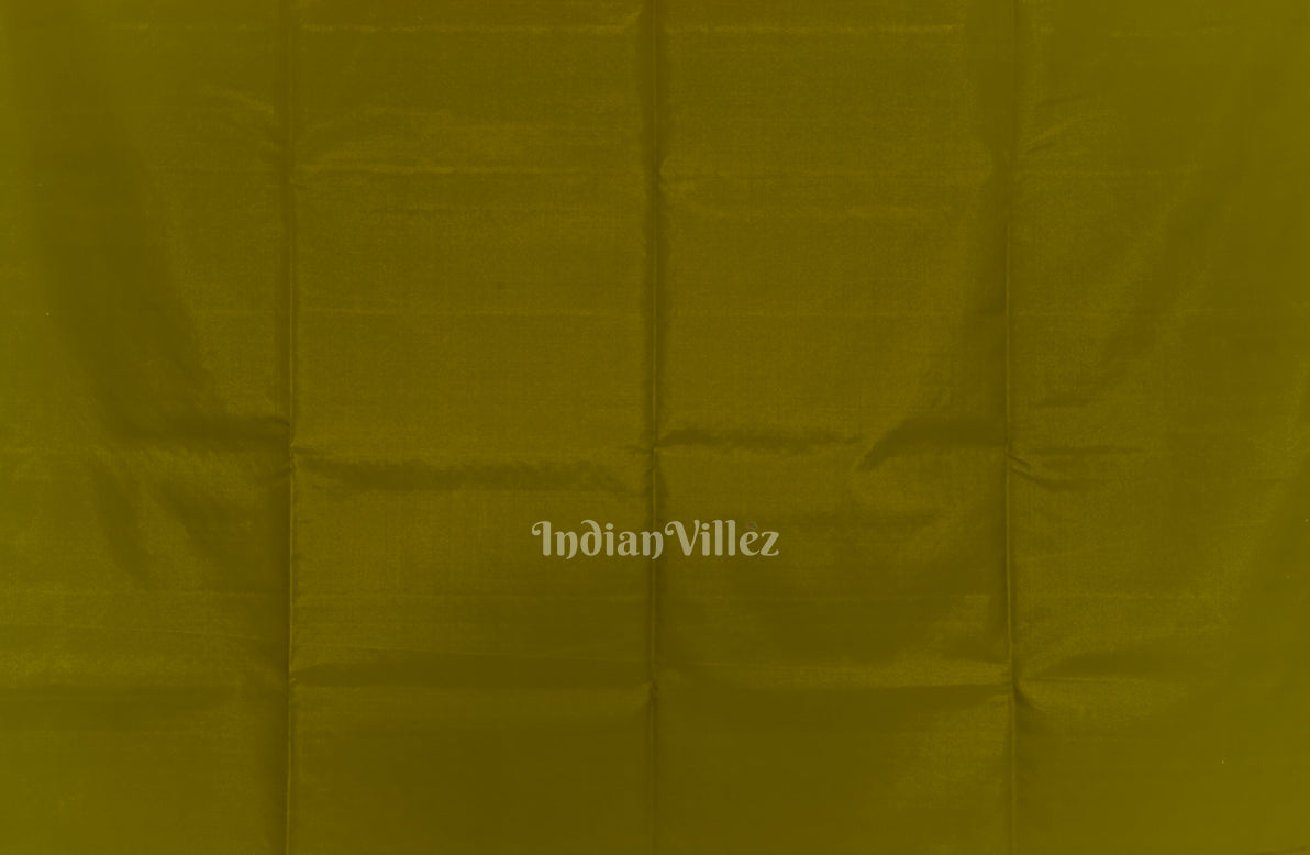 Lemon Yellow With Deep Maroon Pure Kanjivaram Soft Silk Saree