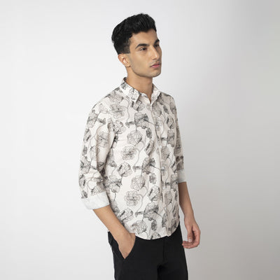 Printed Linen Shirt
