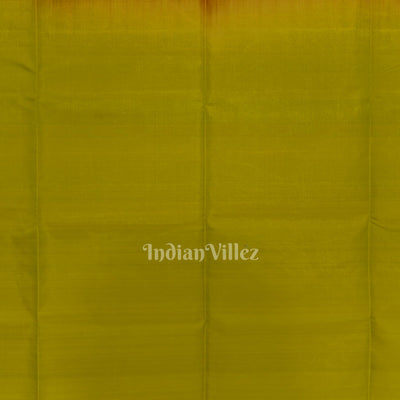 Maroon With Parrot Green Pure Kanjivaram Soft Silk Saree