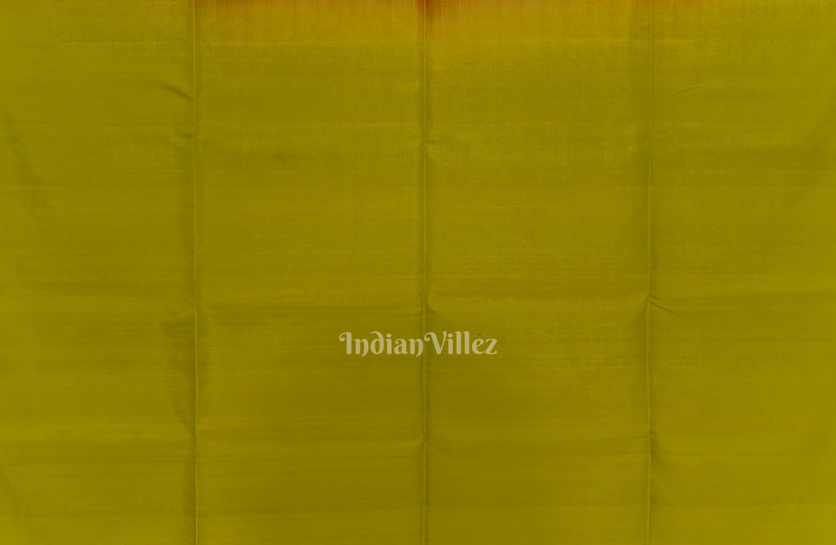 Maroon With Parrot Green Pure Kanjivaram Soft Silk Saree