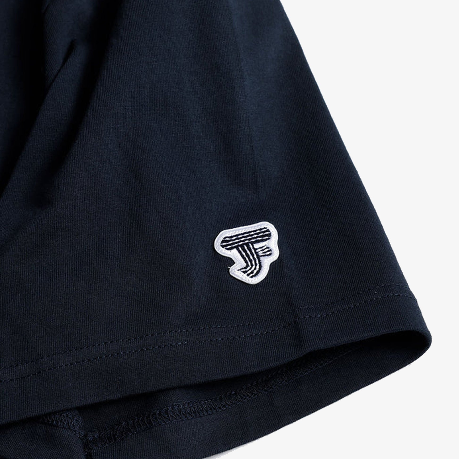 FDMTL | SQUARE JACQUARD TEE { NAVY