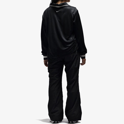 NIKE | AS W NSW CLLCTN DF JQRD LS JSY { BLACK/LT IRON ORE/WHITE