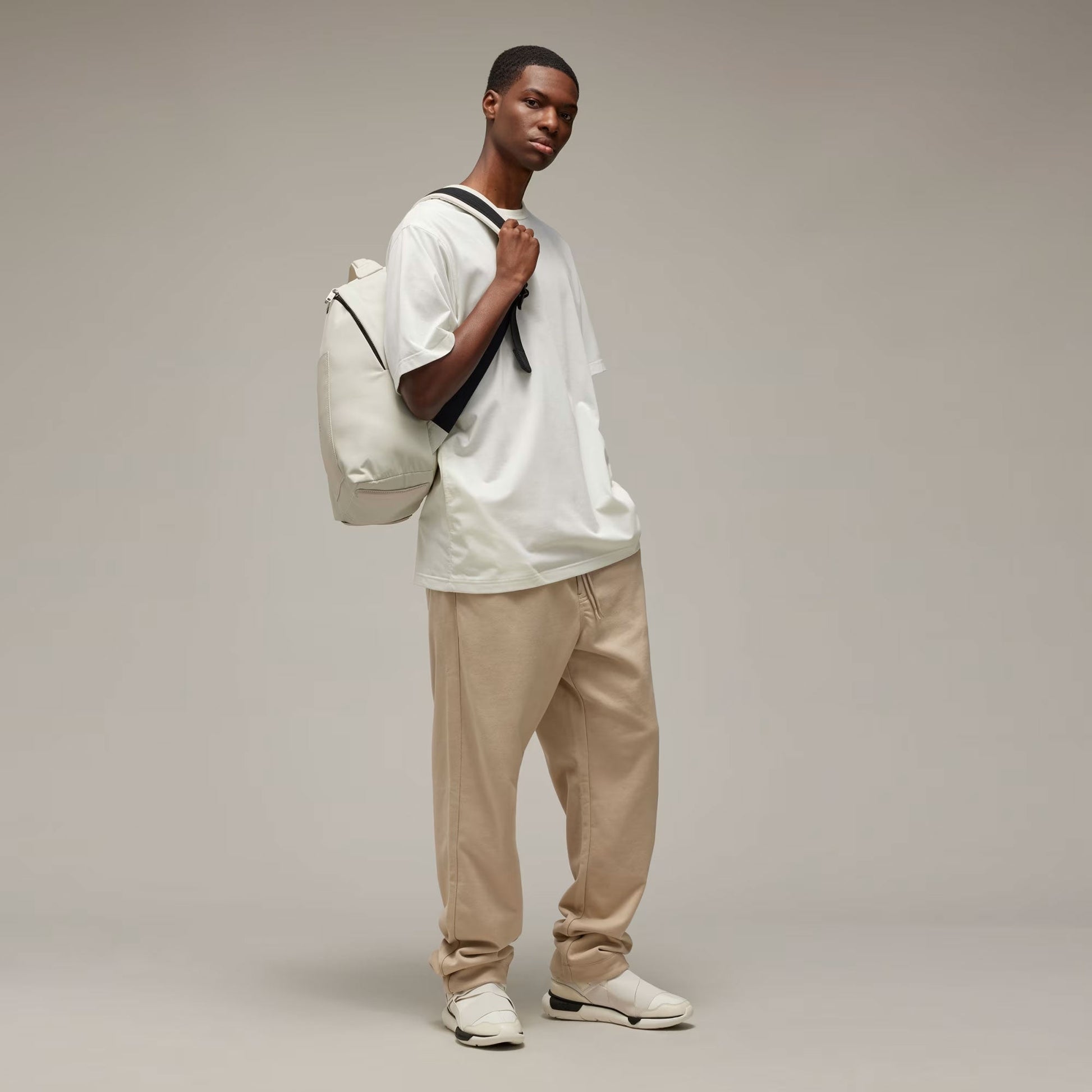 Y-3 | FRENCH TERRY STRAIGHT PANTS { CLAY BROWN