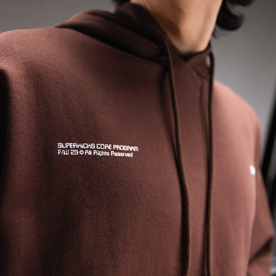 Superkicks | CORE 3.0 UNISEX HOODIE { BROWN