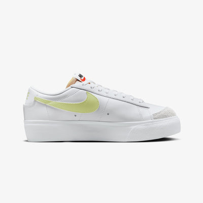 NIKE | BLAZER LOW PLATFORM { WHITE/LIFE LIME-TM ORANGE-BLACK