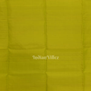 Purple With Parrot Green Pure Kanjivaram Soft Silk Saree