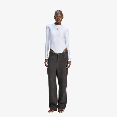 F A R A K | BASICS WOMEN BODYSUIT { WHITE