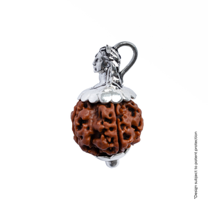 Adiyogi Pendant (4 Mukhi Nepali Rudraksha) With Chain