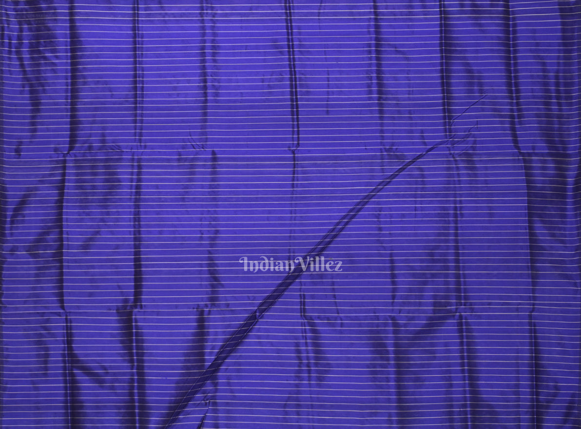 Blue Tribal Contemporary Designer Silk Saree