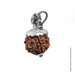 Adiyogi Pendant (6 Mukhi Nepali Rudraksha) With Chain