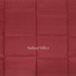 Sky Green With Pinkish Red Pure Kanjivaram Soft Silk Saree