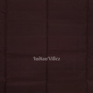 Black Coffee With Golden Floral Motif Pure Kanjivaram Soft Silk Saree