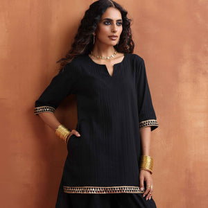 trueBrowns Black Cotton Co-ord Set