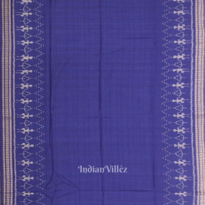 Peach Pink Blue Odisha Ikat Sambalpuri Dress Set & Dupatta