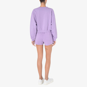 SPORTY & RICH | WELLNESS IVY DISCO SHORT { VIOLET/WHITE