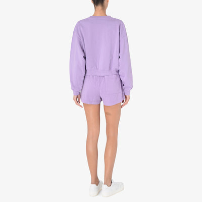 SPORTY & RICH | WELLNESS IVY DISCO SHORT { VIOLET/WHITE