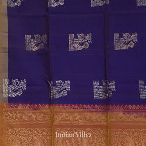 Redish Purple Pure Kanjivaram Soft Silk Saree