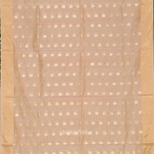 Exclusive  Ravi Verma Painting Golden Chanderi  Saree