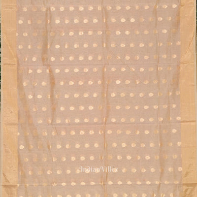 Exclusive  Ravi Verma Painting Golden Chanderi  Saree