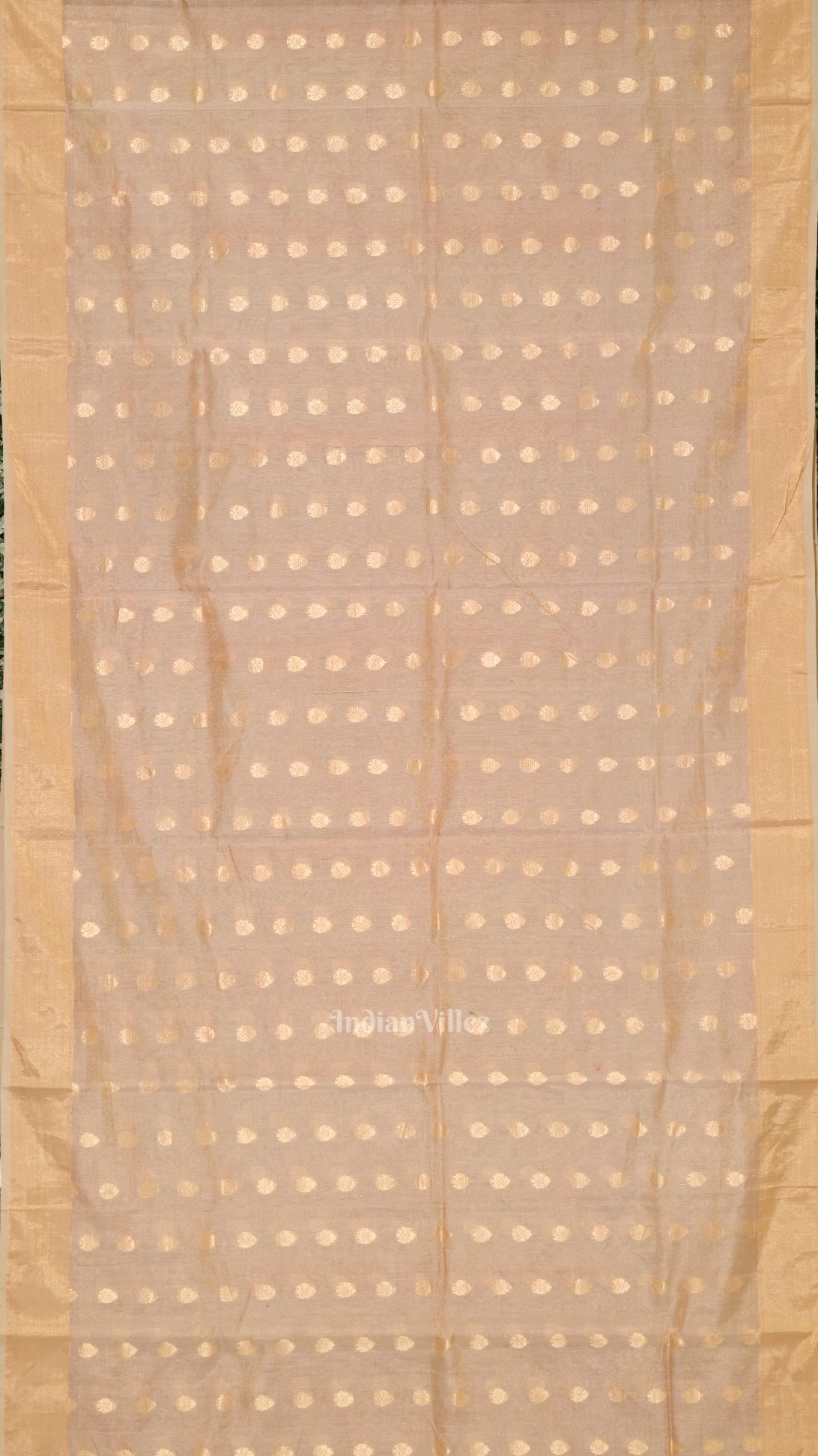 Exclusive  Ravi Verma Painting Golden Chanderi  Saree