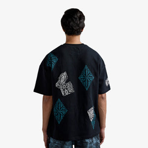F A R A K | BLACK BLOCK PRINT T-SHIT { BLACK
