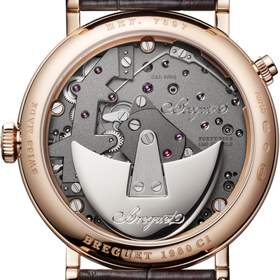 Breguet Tradition Silver & Grey Dial Brown 40 MM Watch for Men